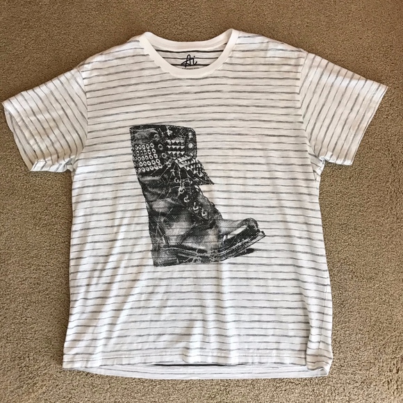 Ai Authentic Icon Oversized Combat Boot T-Shirt - Picture 1 of 6